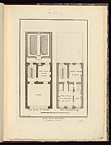 Plan d'un batiment de quatre toises de face