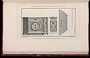 Plan et Elévation d'une Commode enrichie de Marqueteries by Richard de Lalonde, French, active 1780–96