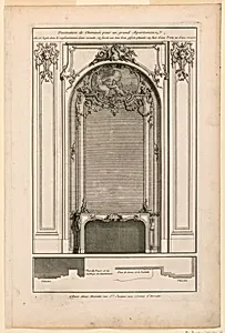 Plate 1, Decoration de CheminÃ©e pour un grand Apartement