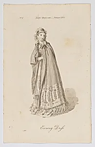 Plate 1, The Lady's Magazine, Second Series, Vol. 3 by The Lady's Magazine, London, England
