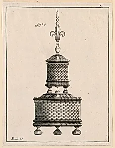 Plate 11, Recueil d'ouvrages curieux de mathÃ©matique et de mÃ©canique, ou description du cabinet de Monsieur Grollier de ServiÃ¨re