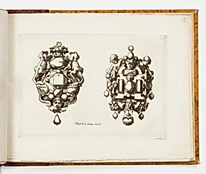 Plate 12, from Livre de bijouterie (Book of Designs for Goldsmiths and Jewelers)