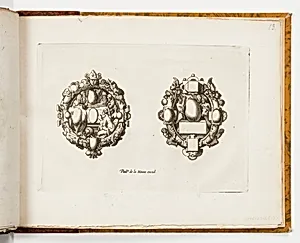 Plate 13, from Livre de bijouterie (Book of Designs for Goldsmiths and Jewelers)