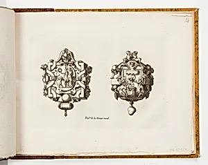 Plate 14, from Livre de bijouterie (Book of Designs for Goldsmiths and Jewelers)