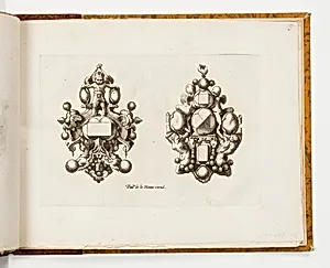 Plate 15, from Livre de bijouterie (Book of Designs for Goldsmiths and Jewelers)