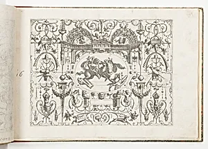 Plate 16, from GrotteÃco in diverÃche manieren (Various Grotesques)