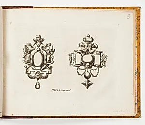 Plate 19, from Livre de bijouterie (Book of Designs for Goldsmiths and Jewelers)