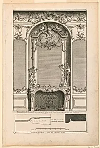 Plate 2, "Decoration de cheminÃ©e pour un grand Apartement"