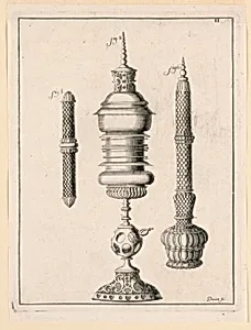 Plate 2 of the Recueil d' ouvrages curieux de mathÃ©matique et de mÃ©canique...