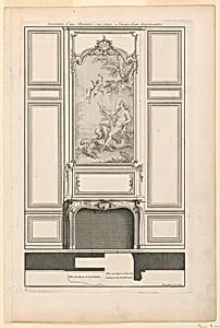 Plate 3, "Decoration de cheminÃ©e pour un grand Apartement"