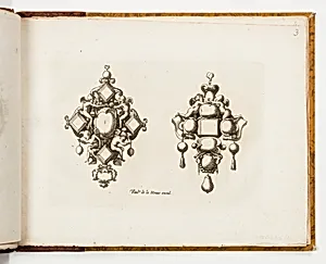 Plate 3, from Livre de bijouterie (Book of Designs for Goldsmiths and Jewelers)