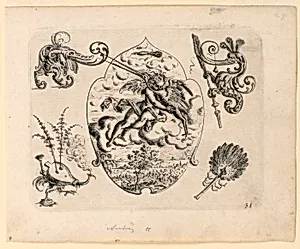 Plate 31, from NeÃ¼w GrotteÃken Buch (New Grotesque Book)