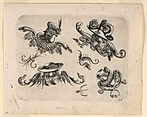 Plate 36, from NeÃ¼w GrotteÃken Buch (New Grotesque Book)