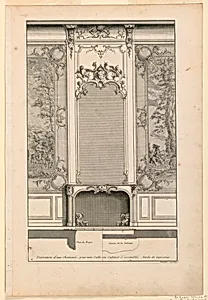 Plate 4, Decoration de CheminÃ©e pour un grand Apartement