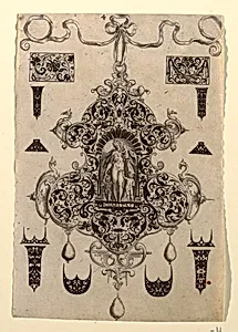 Plate 4, from a series of eight pendant designs with the cardinal virtues