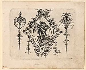 Plate 43, from NeÃ¼w GrotteÃken Buch (New Grotesque Book)