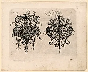 Plate 55 from NeÃ¼w GrotteÃken Buch (New Book of Grotesques)