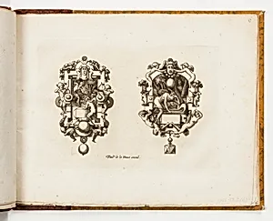 Plate 6, from Livre de bijouterie (Book of Designs for Goldsmiths and Jewelers)