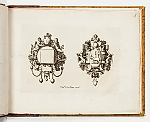 Plate 8, from Livre de bijouterie (Book of Designs for Goldsmiths and Jewelers)