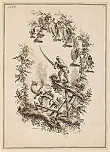 Plate 8, "Suite de douze Pêcheurs et Chasseurs" by Jean-Baptiste Pillement, French, 1728–1808