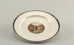 Plate Depicting the Crypta Neapolitana (Grotta di Posillipo), from a "Topographical" Dinner or Dessert Service ("A Vedute")