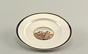 Plate Depicting the Philae Temple (Templi di File), from a "Topographical" Dinner or Dessert Service ("A Vedute")