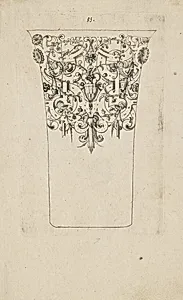 Plate from 12 Stick Zum Verzaighnen Stechen Ver Fertigt (Set of Twelve Designs for Engraved Vessels)