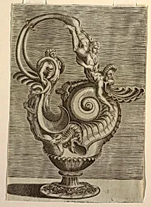 Plate, from a series of designs for ewers and vessels