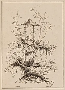 Plate from a Set of Chinoiserie Representations