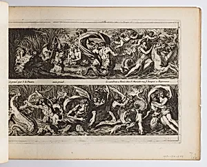 Plate from "Frises, feuillages ou tritons marins, Ã  la romaine"