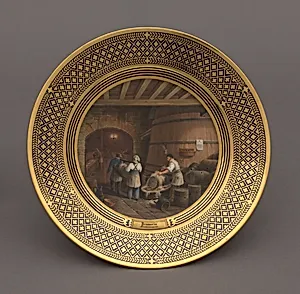 Plate, from the Industrial Arts Dessert Service (Assiette Platte, Service des Arts Industriels)