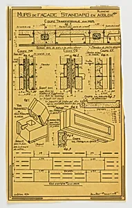 Plate Illustrating Standard Concrete Block FaÃ§ade Walls (âMurs de FaÃ§ade âStandardâ en AgglomÃ©rÃ©sâ)