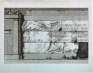 Plate V, vol. II of "Le Antichita Romane"