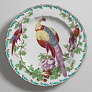 Plate with "Disheveled Birds" (One of Thirteen)