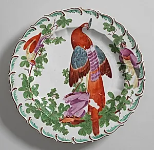 Plate with "Disheveled Birds" (One of Thirteen)