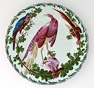 Plate with "Disheveled Birds" (One of Thirteen)