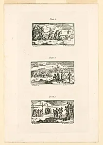 Plates 3, 4, and 5, Illustrations for "Roman Military Punishment" by John Beaver