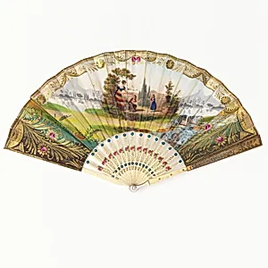 Pleated fan by Unknown