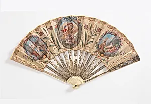 Pleated fan by Unknown