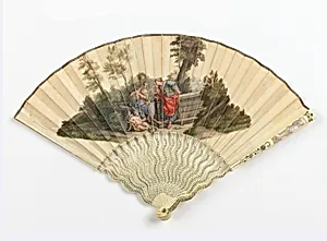 Pleated fan by Unknown