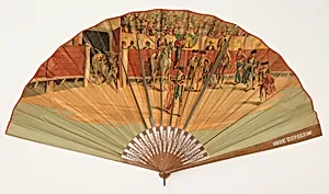 Pleated fan by Unknown