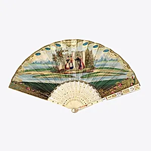 Pleated fan by Unknown