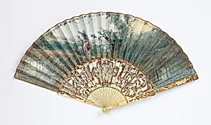 Pleated fan by Unknown