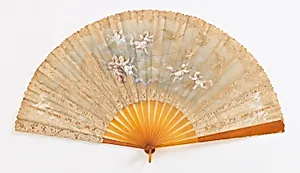 Pleated fan by Unknown