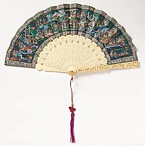 Pleated fan by Unknown