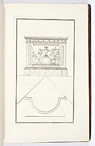 POELE formant encoignure et ornÃ© de figures en bas-reliefs