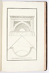 Poele pour Ãªtre placÃ© dans un angle ou dans une niche, avec voussure ornÃ©e de caissons