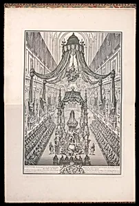 Pompe funÃ¨bre de PolixÃ¨ne de Hesse-Rhinfels Reine de Sardaigne en lâÃ©glise de Notre de Paris le XXIV Mars M. DCC. XXXV.