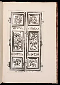 Porte dans le grand Appartement des Tuilleries.