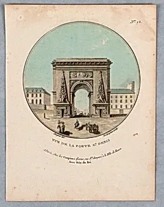 Porte St. Denis, Plate 72 from "Vues Pittoresques des Principaux Ãdifices de Paris"
